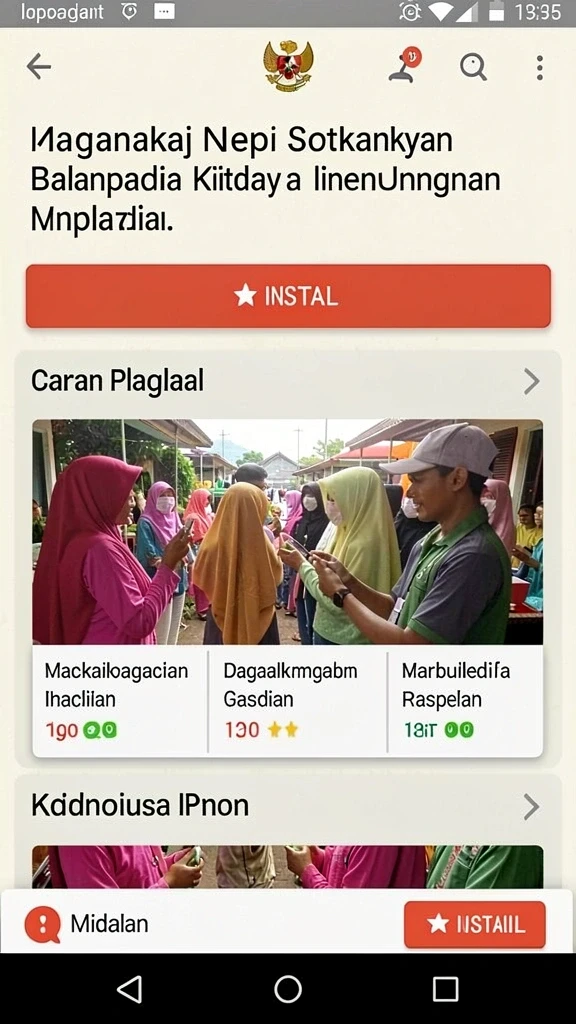Tampilan antarmuka yang intuitif untuk navigasi.