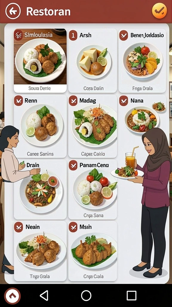 Tampilan antarmuka utama yang menarik dan user-friendly.