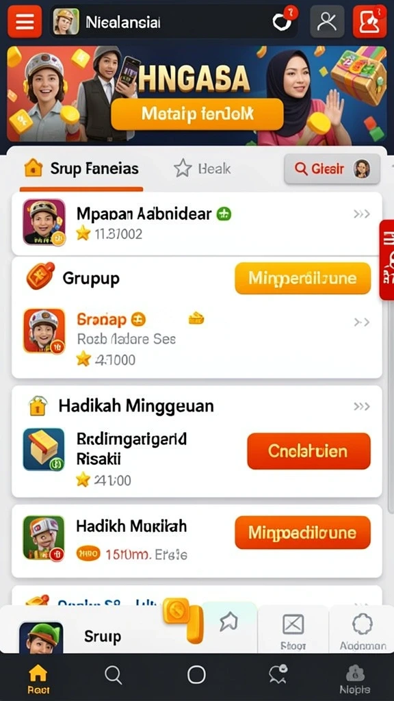 Komunitas aktif yang siap mendukung pemain baru.