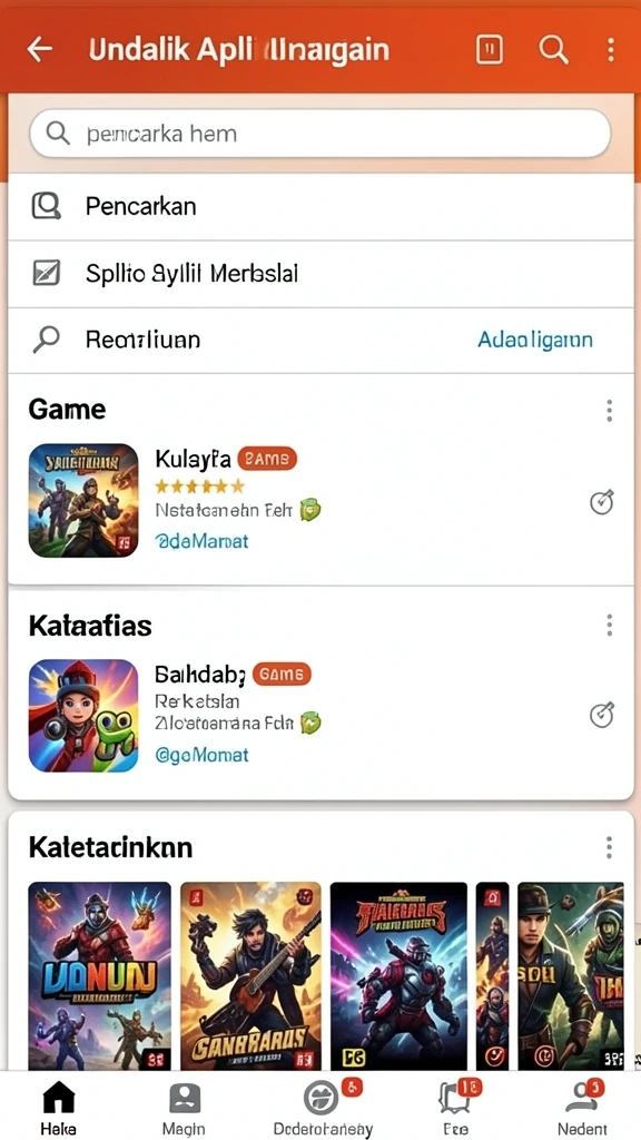 Tampilan antarmuka pengguna yang menarik dan mudah dinavigasi.