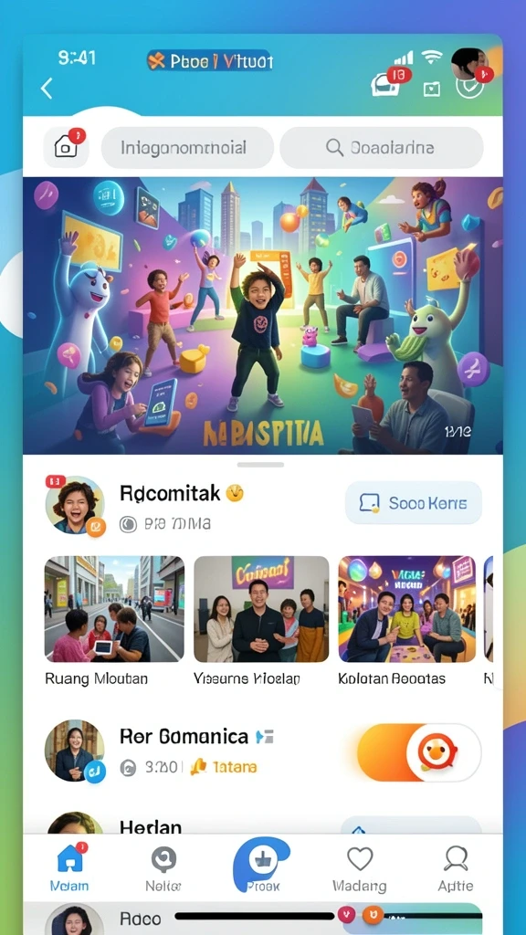 Tampilan utama aplikasi GEBYAR4D yang menarik.