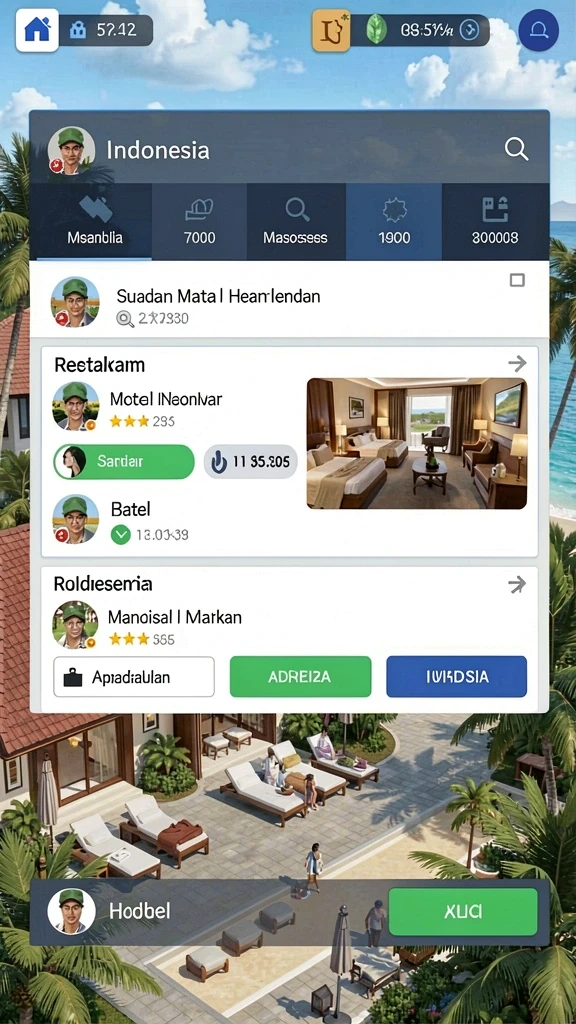 Tampilan awal yang menawan dengan karakter utama.