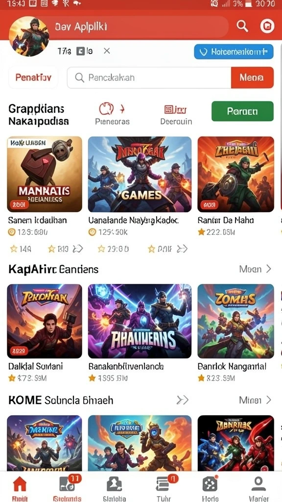 Tampilan antarmuka aplikasi JAGOTOGEL yang menarik.