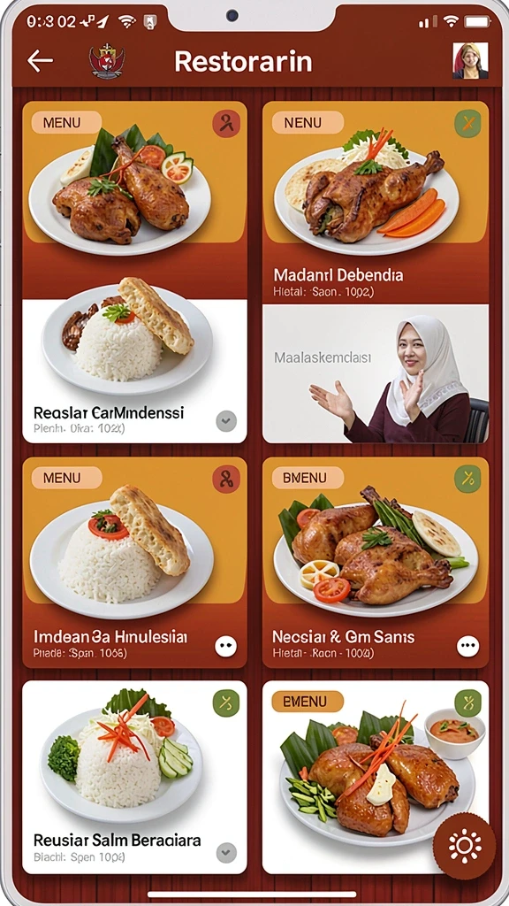 Tampilan antarmuka yang intuitif dan menarik.