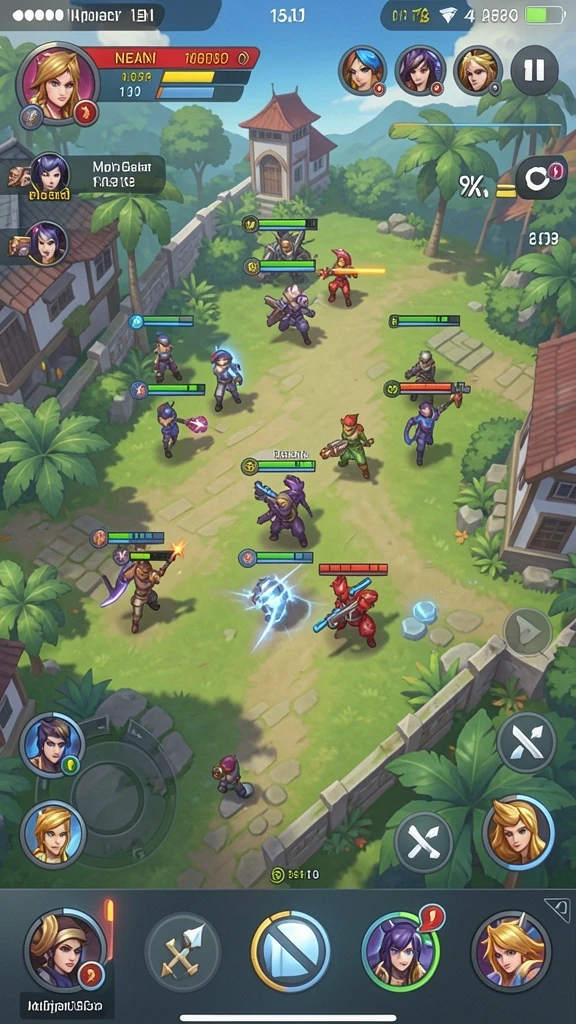 Tangkapan layar dari mode multiplayer yang menegangkan.