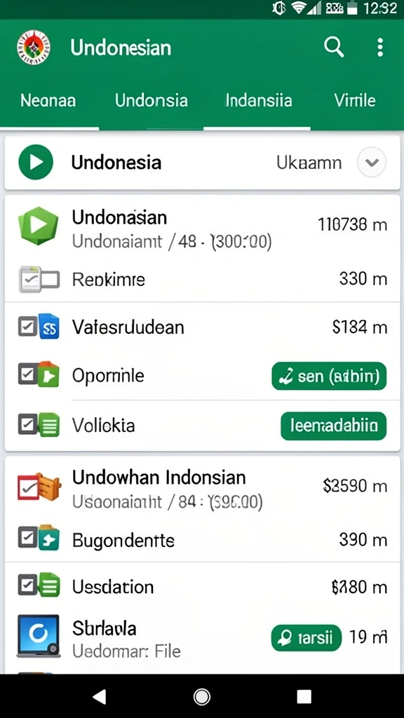 Tampilan antarmuka yang user-friendly.