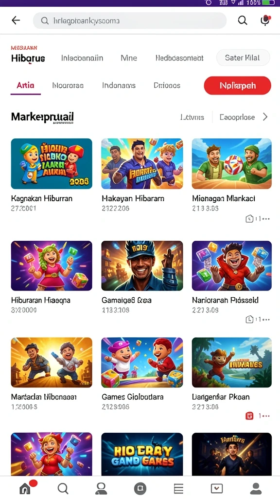 Tampilan level yang penuh warna dan detail.