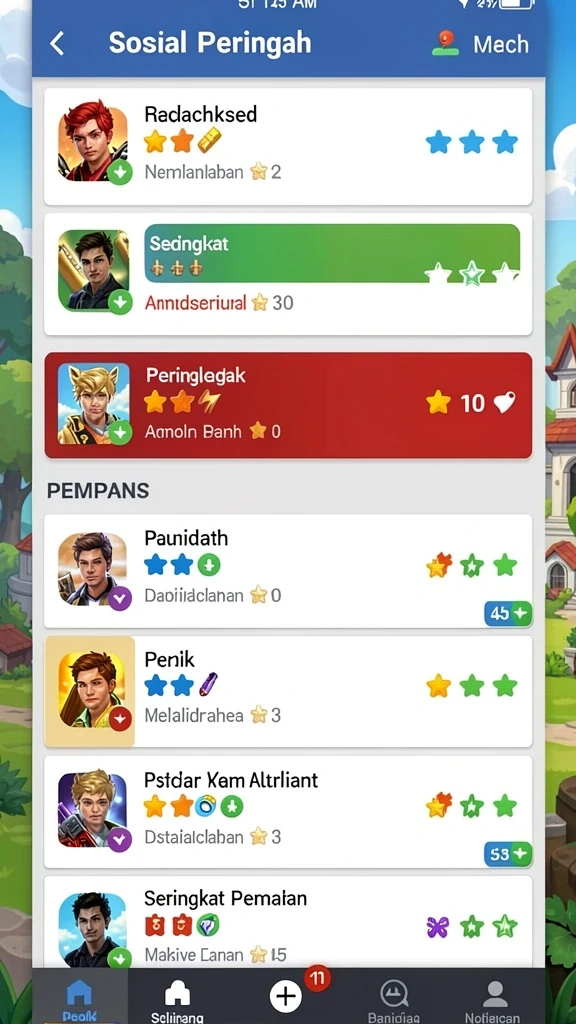 Karakter yang beragam dan menarik untuk dijelajahi.