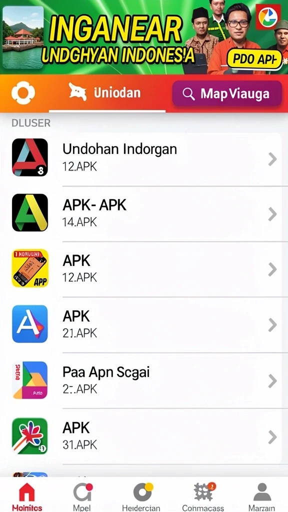 Tampilan awal aplikasi OLX128 yang menarik.