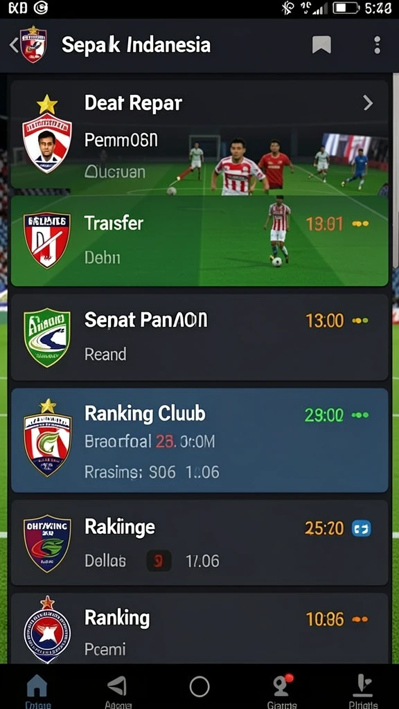 Screenshot memperlihatkan fitur upgrade karakter yang mendalam.