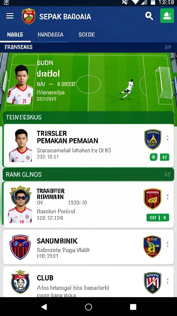 Tampilan antarmuka aplikasi yang ramah pengguna.