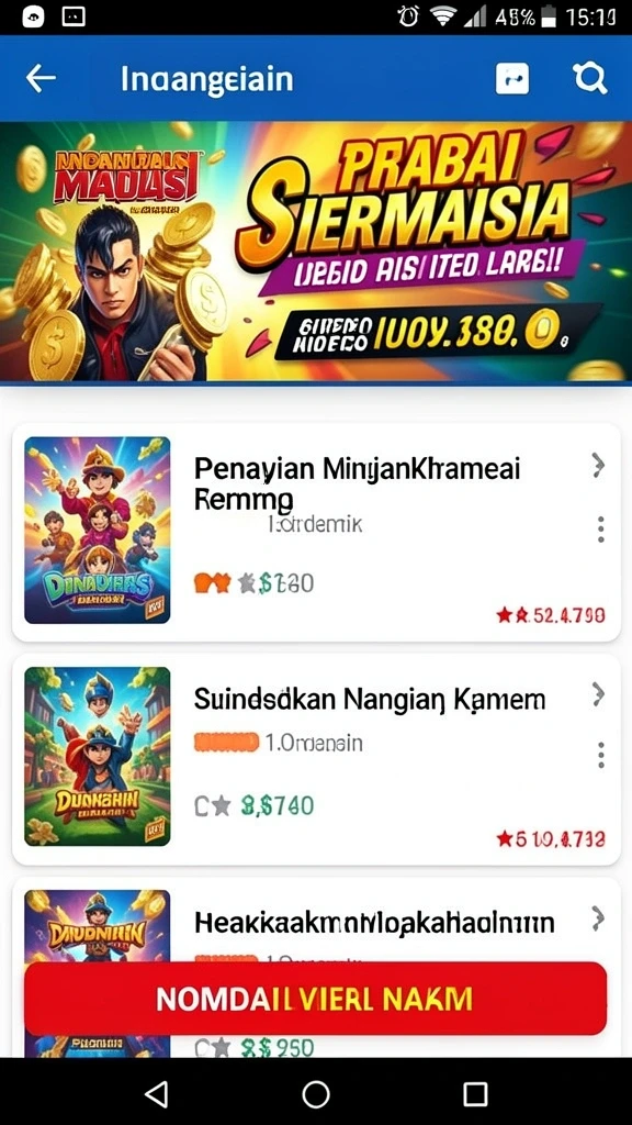 Mode permainan yang bervariasi dan menarik.