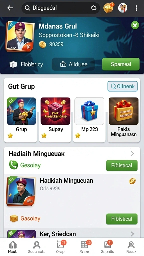 Mode multiplayer untuk bermain dengan teman.
