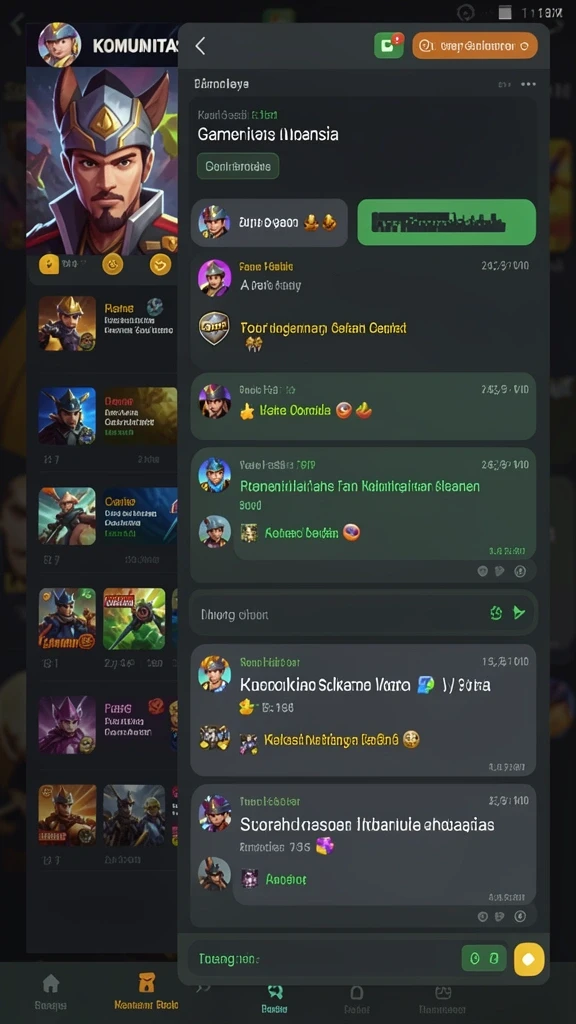 Tampilan menu utama yang menarik dan intuitif.